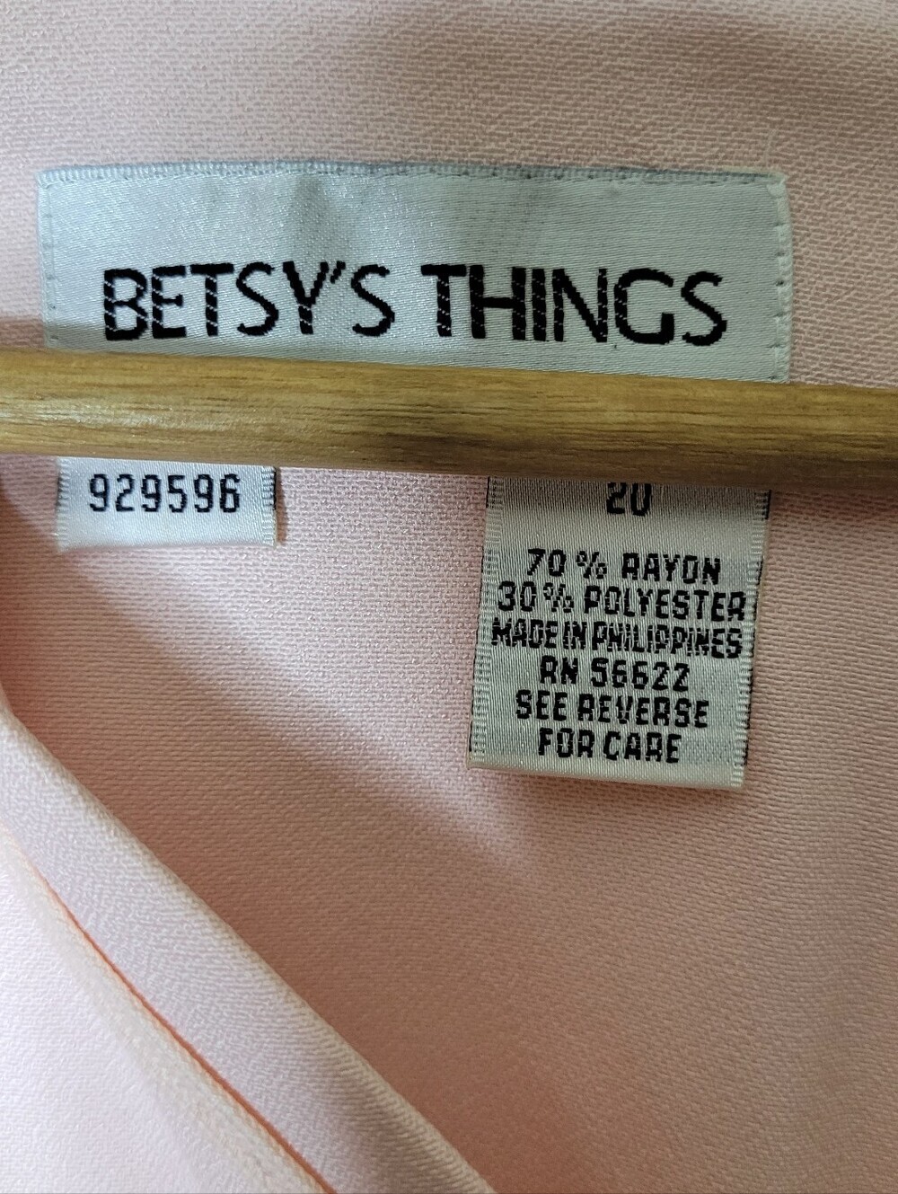 Betsy's Things Vintage 80s Pink Midi Dress Size 20 - Picture 6 of 11